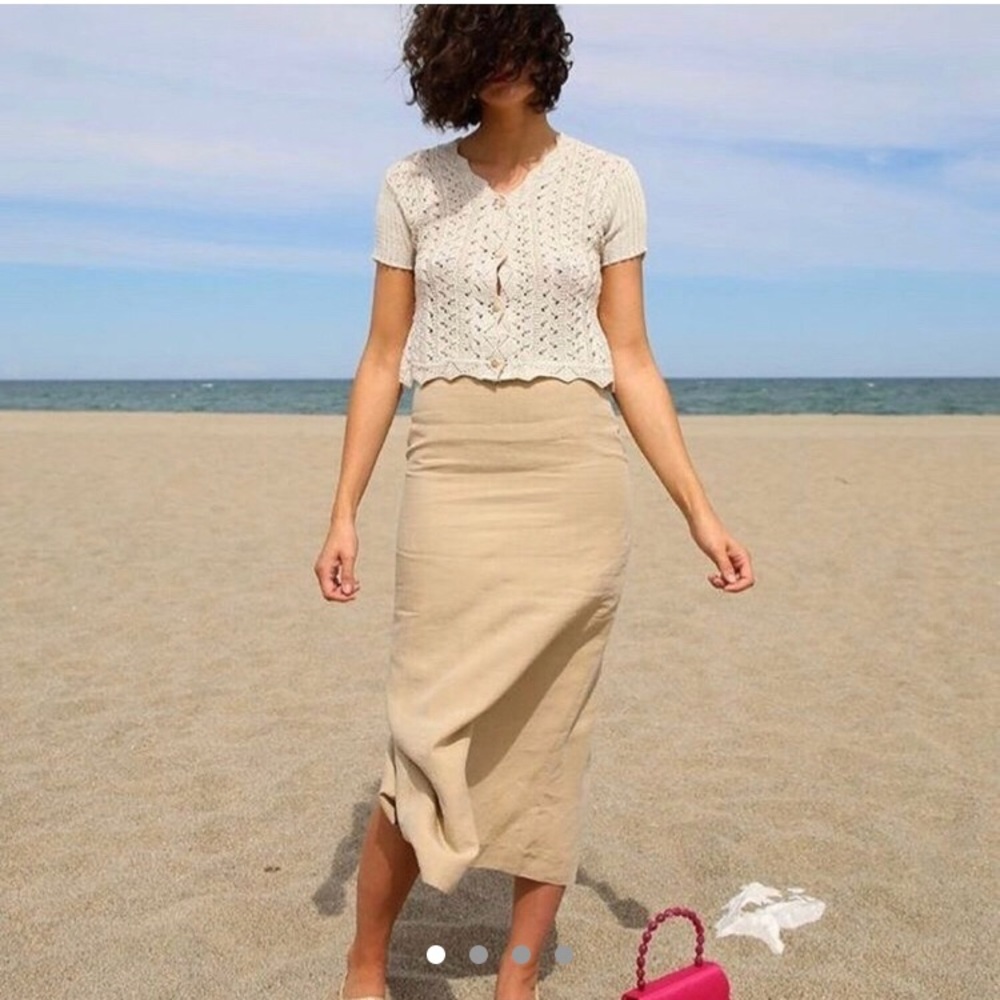 American Apparel Nude Skirt